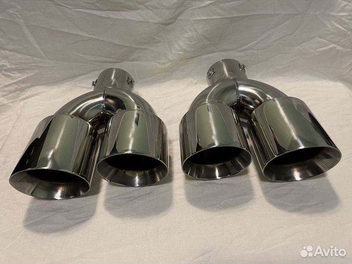 Насадка на глушитель (нержавейка) со скосом