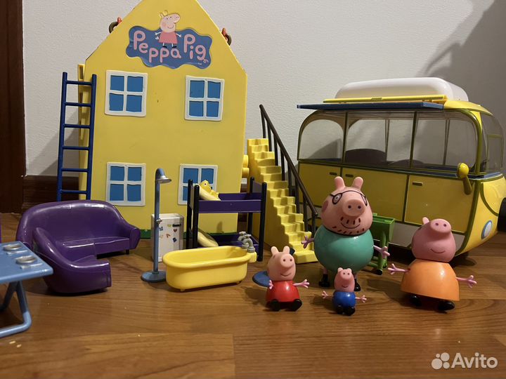 Домик и автобус Свинка Пеппа (оригинал)