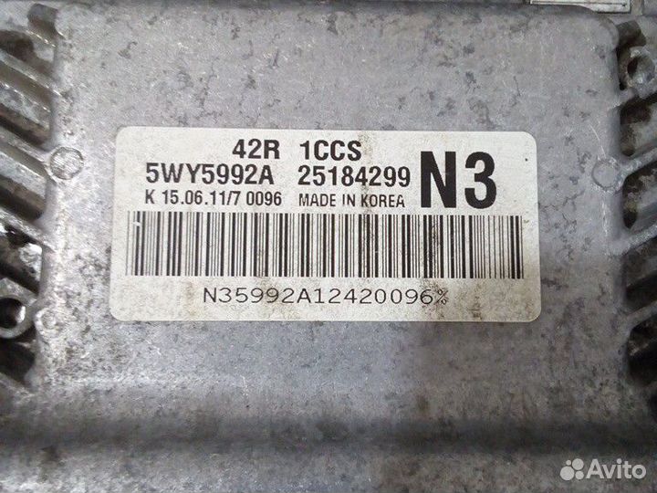 Шевроле Авео Т250 - Блок упр.двигателем 1.2 16v