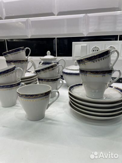 Сервиз чайный кобальт