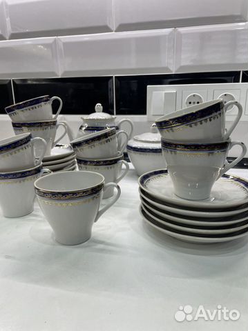 Сервиз чайный кобальт