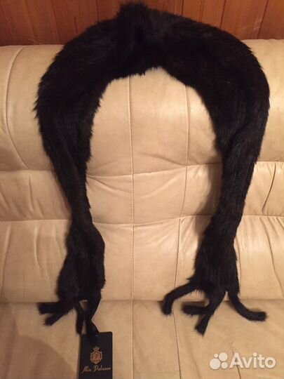 Новый -Норковый капюшон шапка