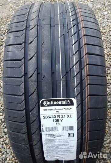 Continental ContiSportContact 5 SUV 285/40 R21 109Y