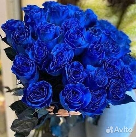 Доставка букетов и цветов. Синие розы