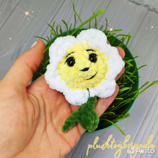 Плюшевый брелок цветок (на заказ)