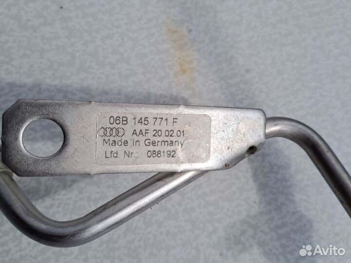 Трубка подачи масла на турбину. Пассат б5. 1.8 Т