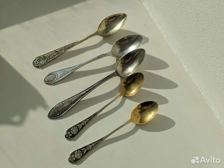 Серебряные ложки советские комплект