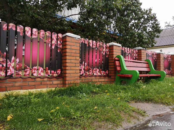 Евроштакетник 3Д металлический для забора