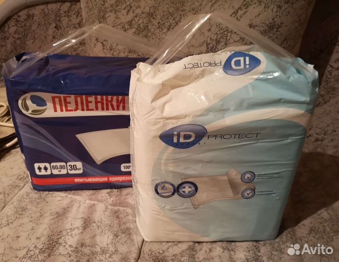 Пеленки одноразовые 60х90, салфетки