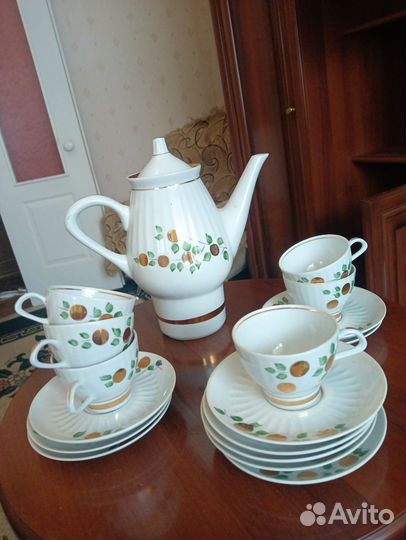 Фарфоровый кофейный сервиз СССР