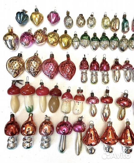 Елочные игрушки времен СССР