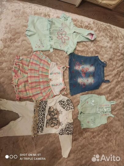 Детская одежда для девочек пакетом