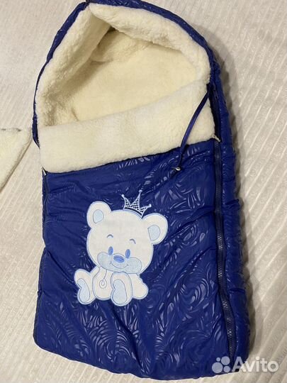 Конверт одеяло зимний на овчине