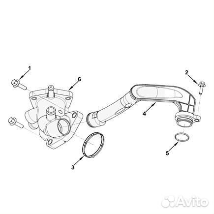 Корпус газ-3302 дв.cummins ISF 2.8 термостата евро