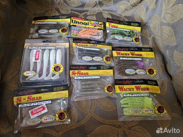 Рыбацкие снасти для джиговой ловли. Набор приманок