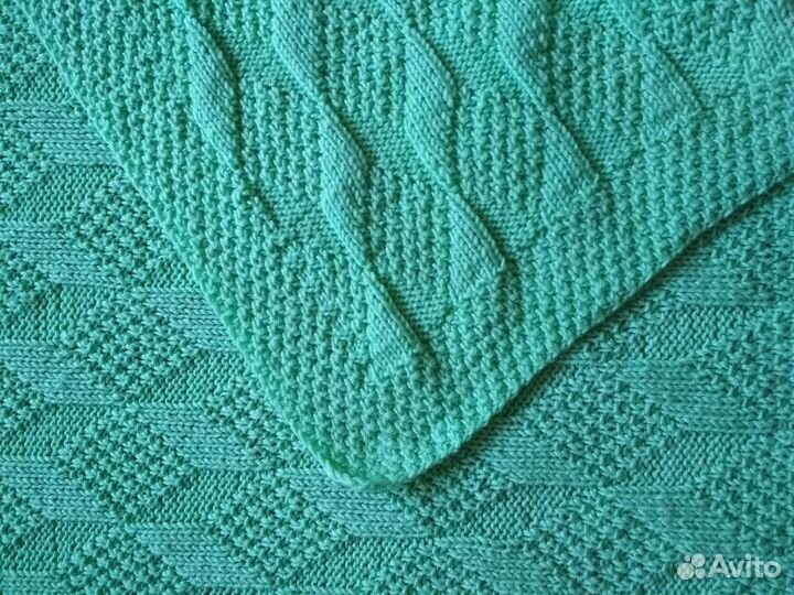 Плед детский вязаный ручная работа