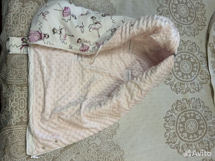 Конверт на выписку со сьемной вставкой из овчины