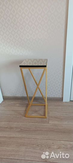 Подставка для цветов напольная металлическая лофт