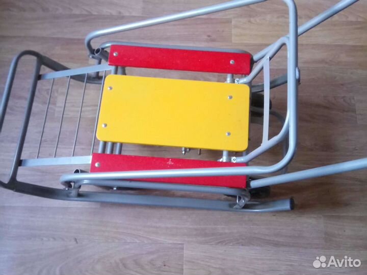 Санки детские на больших колёсах