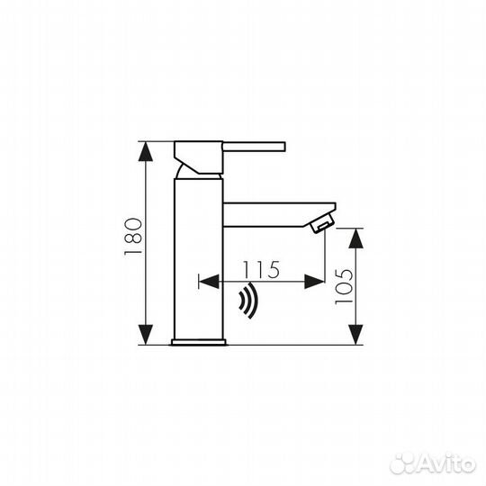 38211 Смеситель kaiser Sensor для раковины