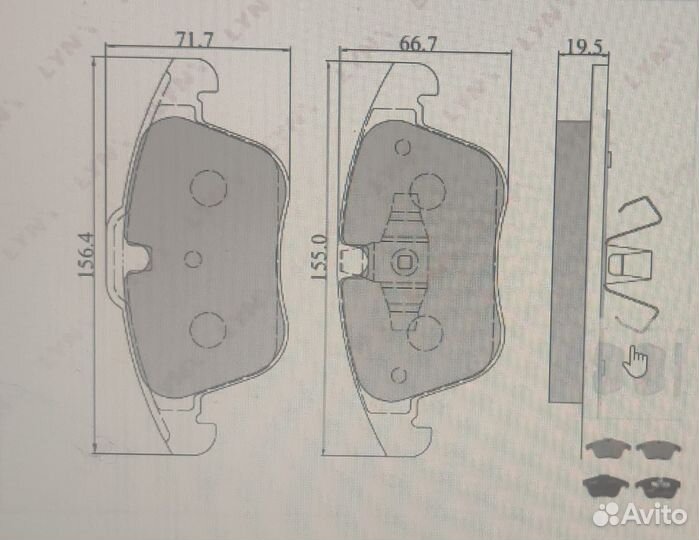 Тормозные колодки передние ford mondeo 4