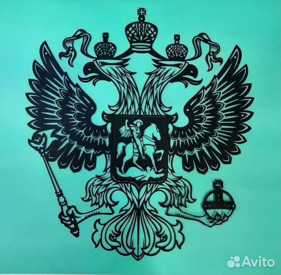 Герб России из металла