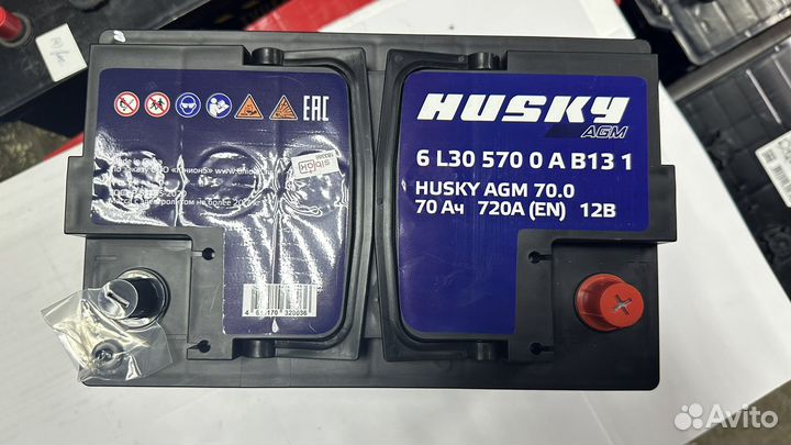 Аккумулятор Husky AGM 70 Ач обр 720 А
