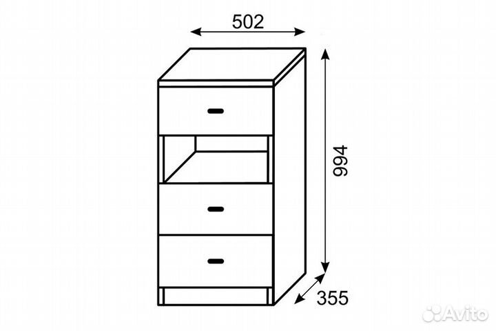 Тумба с нишей Принцесса изд. 13