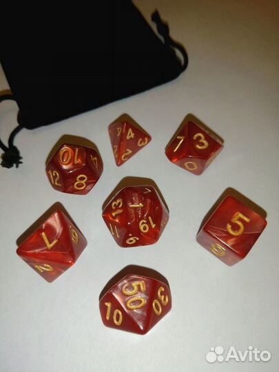 Дайсы (кубики) для нри, dnd, pathfinder