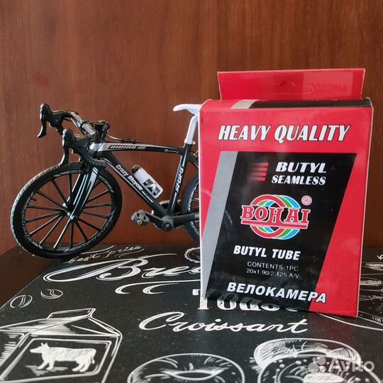 Велокамера Bohai 20х1.90/2.125 A/V бутиловая