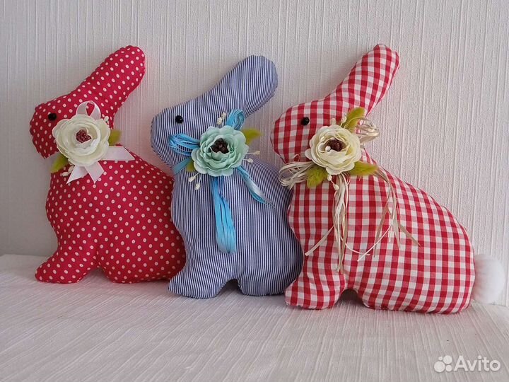 Интерьерный декор (текстильный кролик)