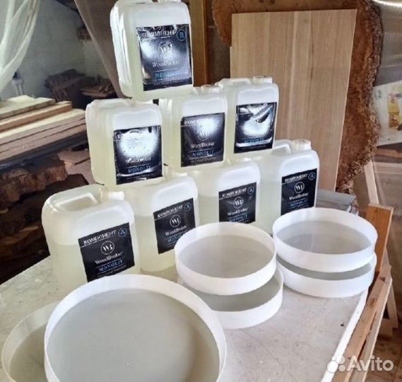 Круглая форма для заливки эпоксидной смолы