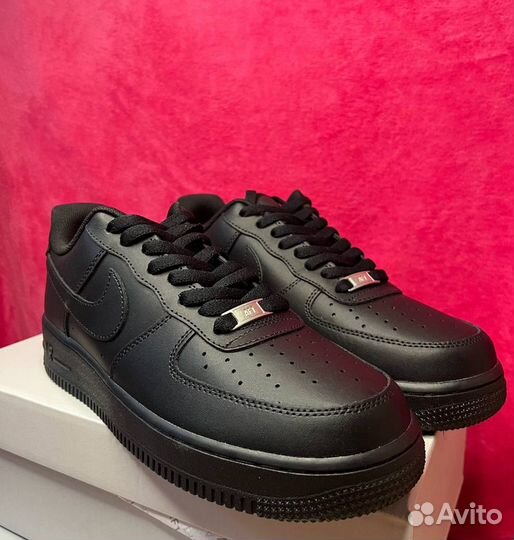 Nike Air Force 1 черные оригинал