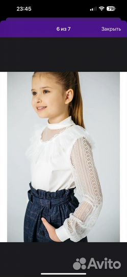 Блузка на девочку 146