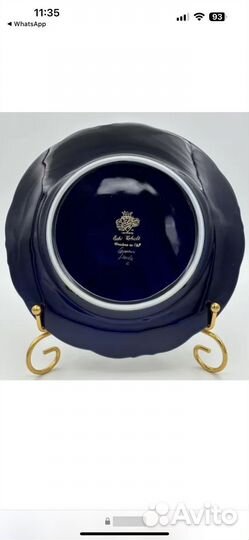 Тарелка фарфор 1777 Jlmenau GDR 1960-1980