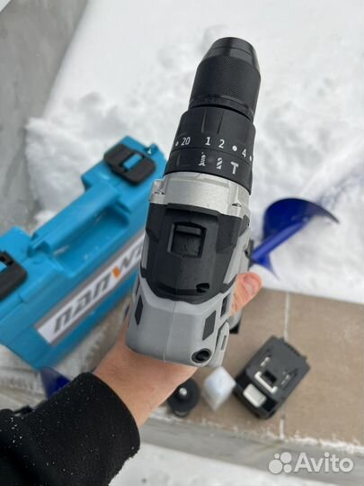 Шуруповерт для ледобура со шнеком комплект