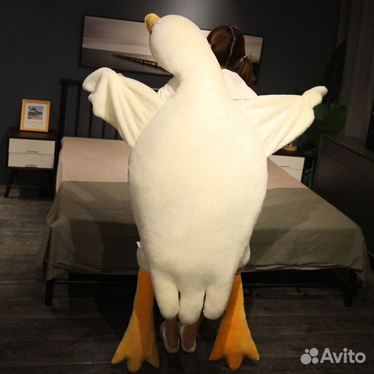 Мягкая игрушка Гусь-обнимусь 50-190см +подарочек