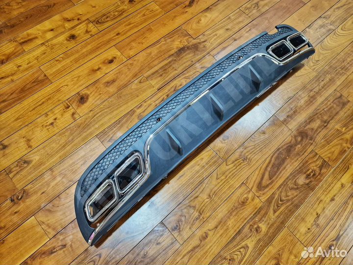 Диффузор с насадками Mercedes C63 AMG W205