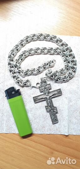 Серебряная цепь с крестом (Бисмарк)