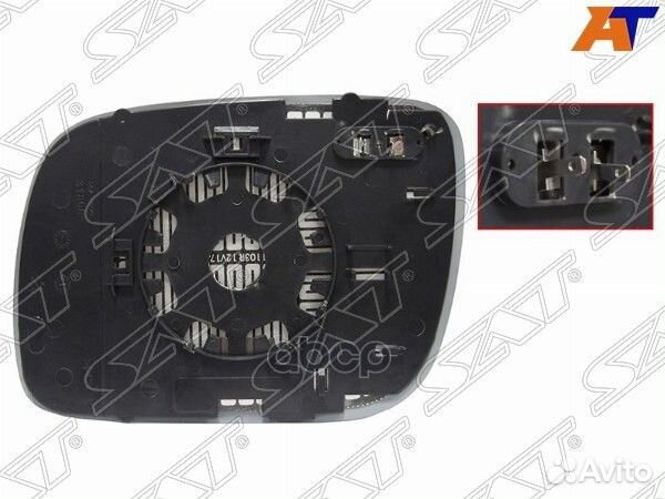 Полотно зеркала Volkswagen Touareg 02-07 (Справа