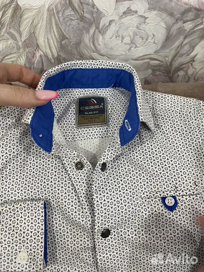 Рубашка для мальчика 86 92