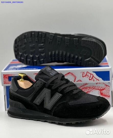 Кроссовки New Balance 574 Black (Арт.18518)