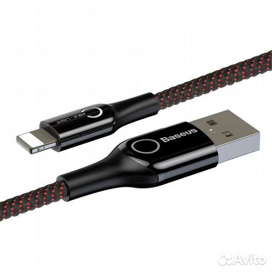 Кабель для iPhone USB-A на Lighting с защитой акб