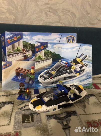 Конструктор аналог lego BanBao катер