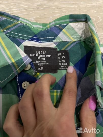 Рубашки для мальчика (hm, другие) 110р