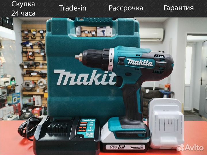 Аккумуляторная дрель-шуруповерт Makita DF488DWE