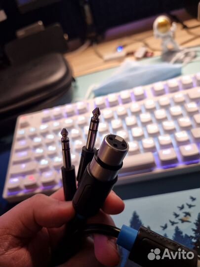 Кабель Vention 6,5 TRS (папа) to XLR (мама)