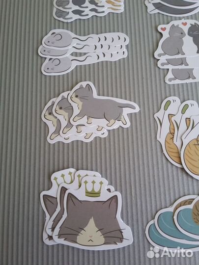 Наклейки стикеры кошки/мышки