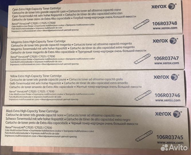 Комплект картриджей Xerox Оригинал 106r03745/6/7/8