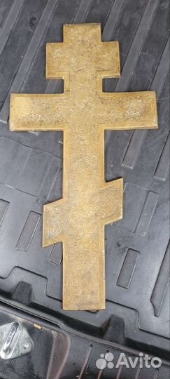 Старинный крест медный